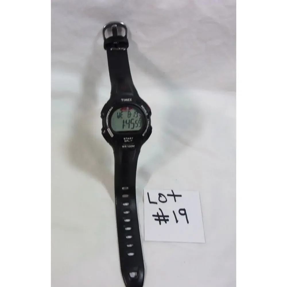 TIMEX IRONMAN TRIATHLON WR100M BLACK WATCH-WORKS
